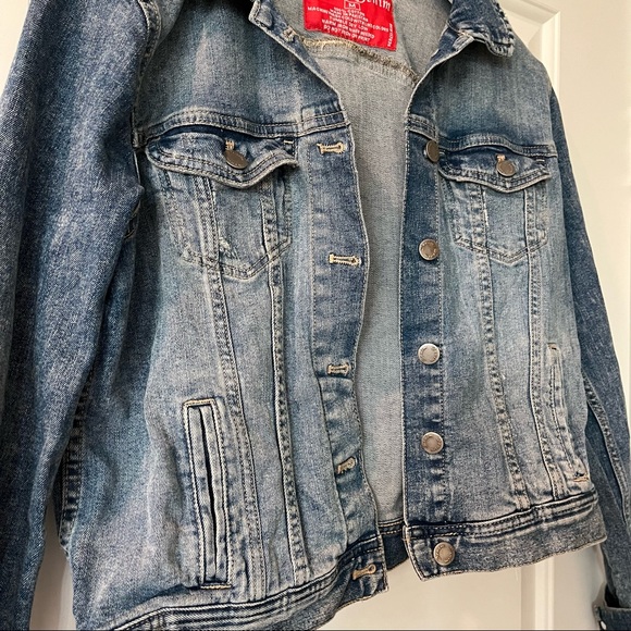 Hand Painted Rustic Denim Jean Jacket - Picture 5 of 6